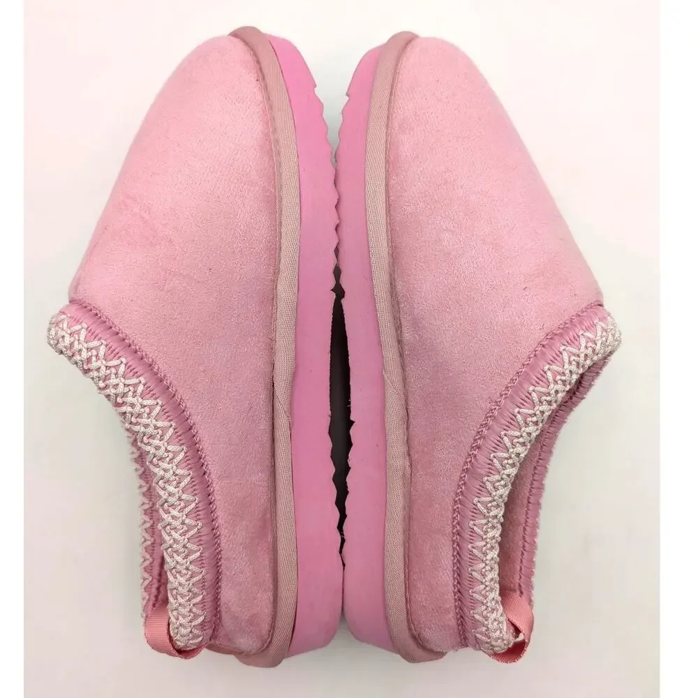Steve Madden Jordy Faux Fur Lined Slipper Shoes Kids' Pink Size US5M EU37